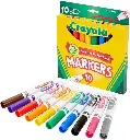 Marqueurs à Pointe Large Crayola Classiques, Boîte de 10
