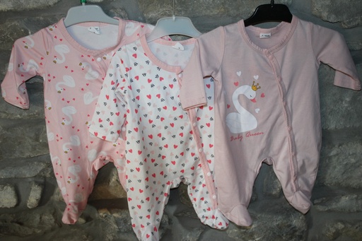 [Caisse 1 - Article N°13] Lots de 3 pyjamas