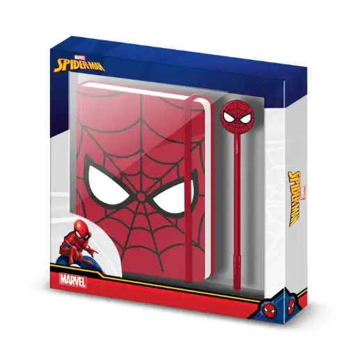 [07568] Coffret Cadeau avec Journal et Stylo Marvel Spiderman 