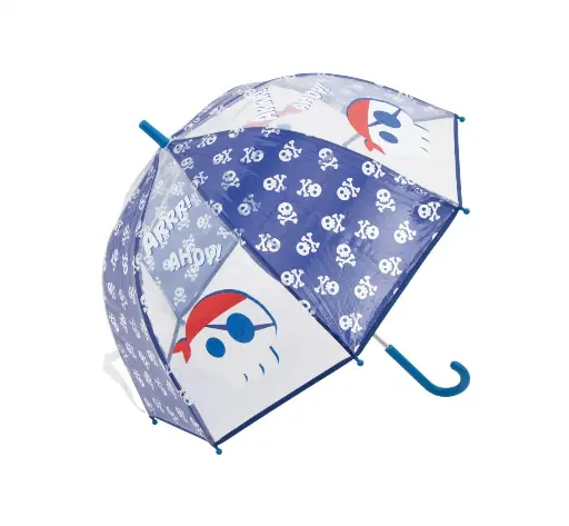 [ZK16583] Parapluie transparent à thème pirate